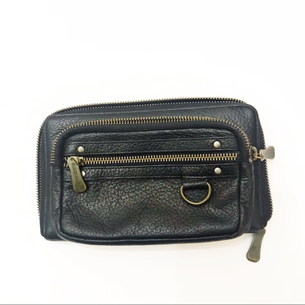 BCBG Black Leather Wallet